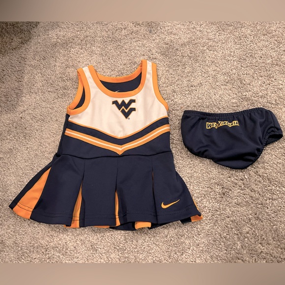 Nike Other - WVU dress and briefs 12 months cheer cheerleader outfit
